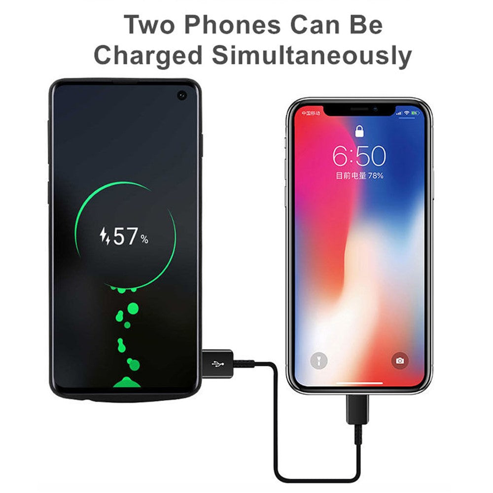 E27 For Samsung Galaxy S10 4G 6000mAh Rechargeable Extended Battery Back Case Folding Kickstand Design Soft TPU Edge Phone Charger