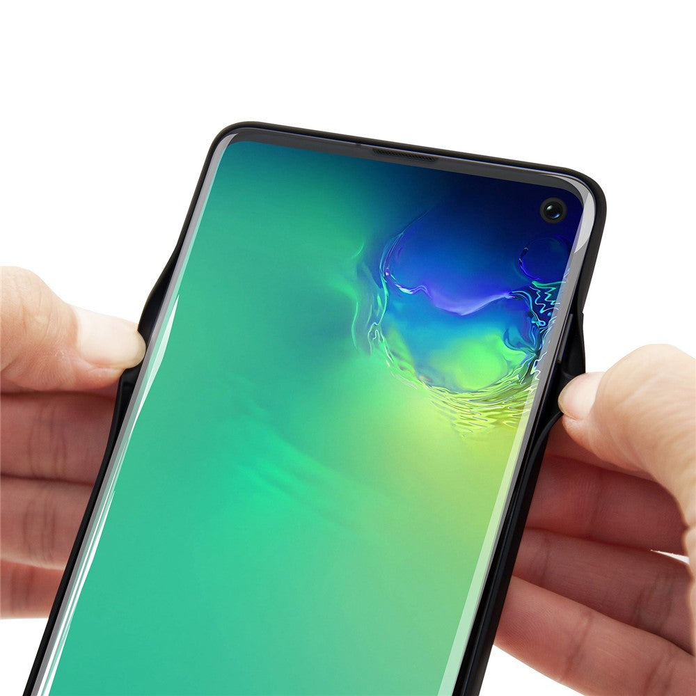 E27 For Samsung Galaxy S10 4G 6000mAh Rechargeable Extended Battery Back Case Folding Kickstand Design Soft TPU Edge Phone Charger