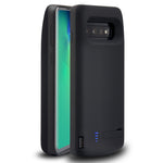 E27 For Samsung Galaxy S10 4G 6000mAh Rechargeable Extended Battery Back Case Folding Kickstand Design Soft TPU Edge Phone Charger
