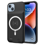D98 Portable Battery Case for iPhone 14 Plus Power Bank Phone Case 8500mAh Magnetic Wireless Charger Case Support Audio Function