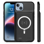 D98 Portable Battery Case for iPhone 14 Plus Power Bank Phone Case 8500mAh Magnetic Wireless Charger Case Support Audio Function