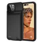 D98 Battericover til iPhone 15 Pro Max, 8500mAh Udvidet Genopladeligt Opladningscover