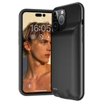 D98 Battericover til iPhone 15 Pro Max, 8500mAh Udvidet Genopladeligt Opladningscover