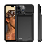 D98 Battericover til iPhone 15 Pro Max, 8500mAh Udvidet Genopladeligt Opladningscover