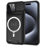 G98S Battery Case for iPhone 15 Pro Max , 8500mAh Power Bank Portable Charging Phone Case Compatible with Magsafe