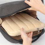 CL283 For 13-14 Inch Laptop Down Jacket Design Notebook Sleeve Portable Zipper Bag