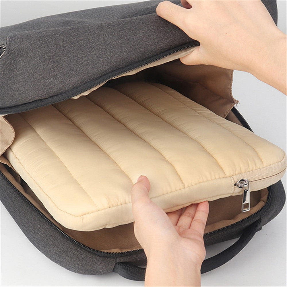 CL283 For 13-14 Inch Laptop Down Jacket Design Notebook Sleeve Portable Zipper Bag