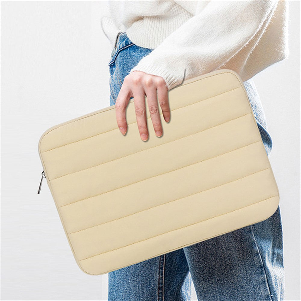 CL283 For 13-14 Inch Laptop Down Jacket Design Notebook Sleeve Portable Zipper Bag