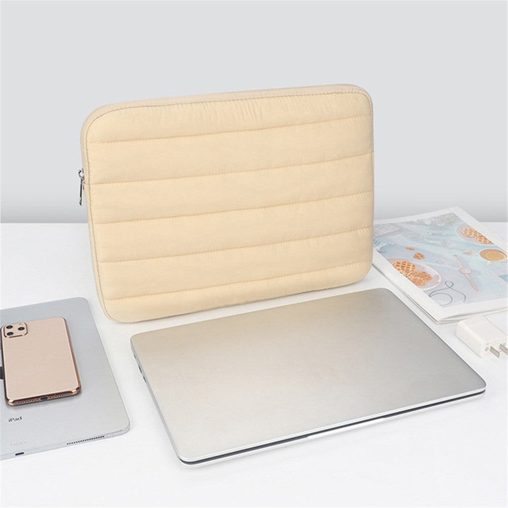 CL283 For 13-14 Inch Laptop Down Jacket Design Notebook Sleeve Portable Zipper Bag