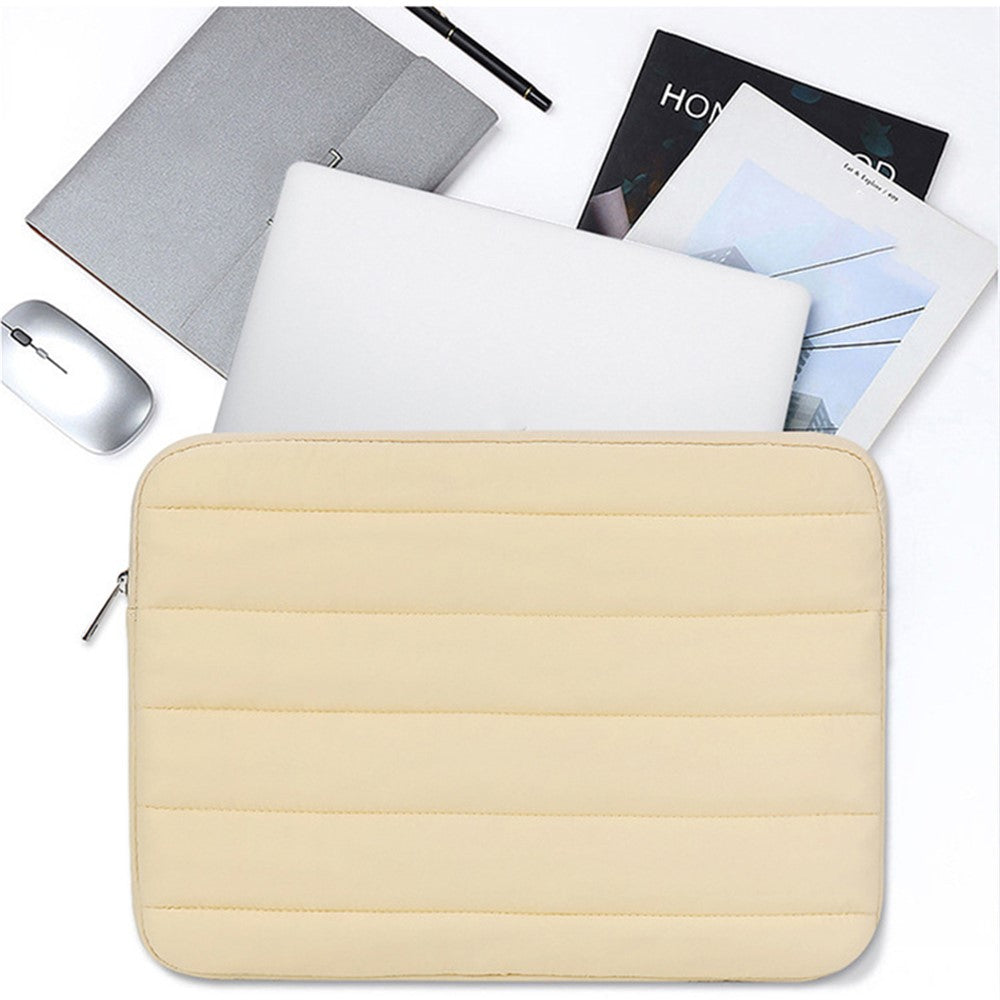 CL283 For 13-14 Inch Laptop Down Jacket Design Notebook Sleeve Portable Zipper Bag
