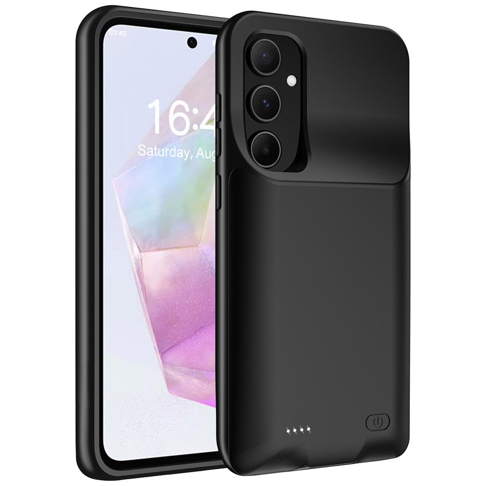 For Samsung Galaxy A55 5G 10000mAh Power Bank TPU Phone Case External Battery Pack