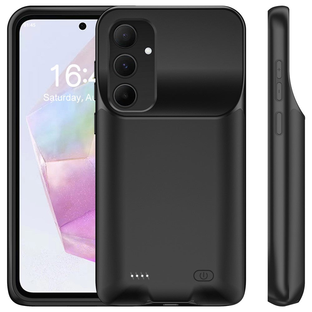 For Samsung Galaxy A55 5G 10000mAh Power Bank TPU Phone Case External Battery Pack