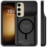 Til Samsung Galaxy S23 10000mAh Forlænget Batteri Telefoncover Magnetisk Cover TPU Kant Opladningscover