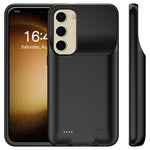 For Samsung Galaxy S23+ 10000mAh Rechargeable Extended Battery TPU+ABS Phone Back Charging Case
