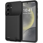 For Samsung Galaxy S24+ 10000mAh Extended Battery TPU Edge Cellphone Back Charging Case