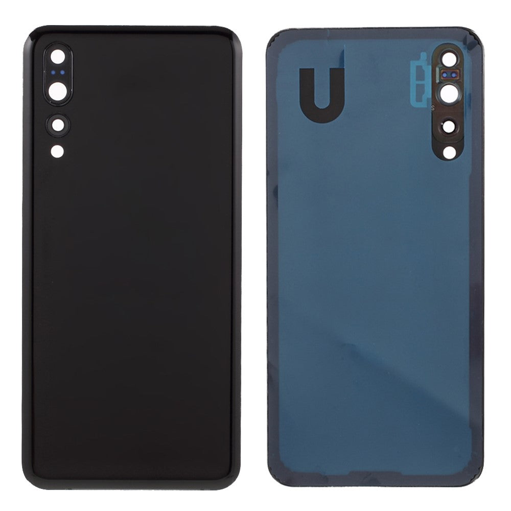 Batterihus Bagcover med Kameraring Linsecover Reservedel (uden logo) til Huawei P20 Pro