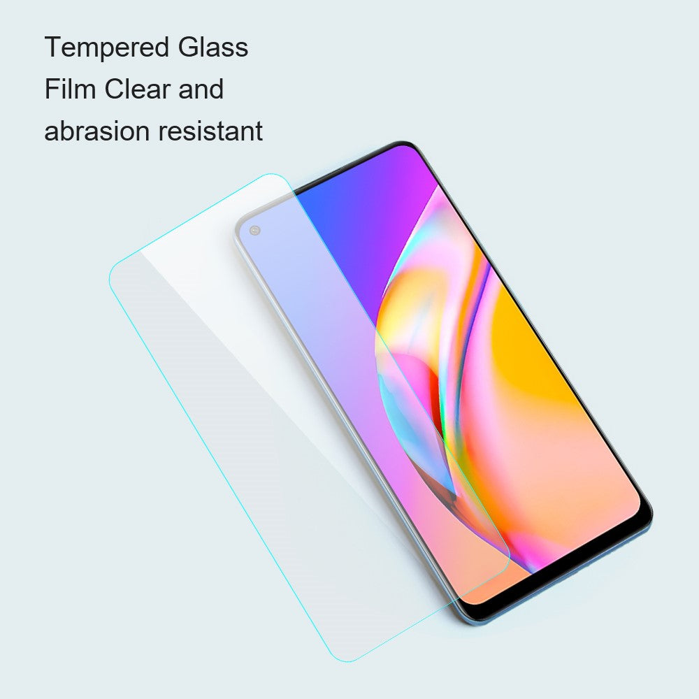 AMORUS For Oppo Find X5 Lite 2.5D Arc Edge High Aluminum-silicon Glass Fingerprint-proof Sensitive Touch Screen Protector