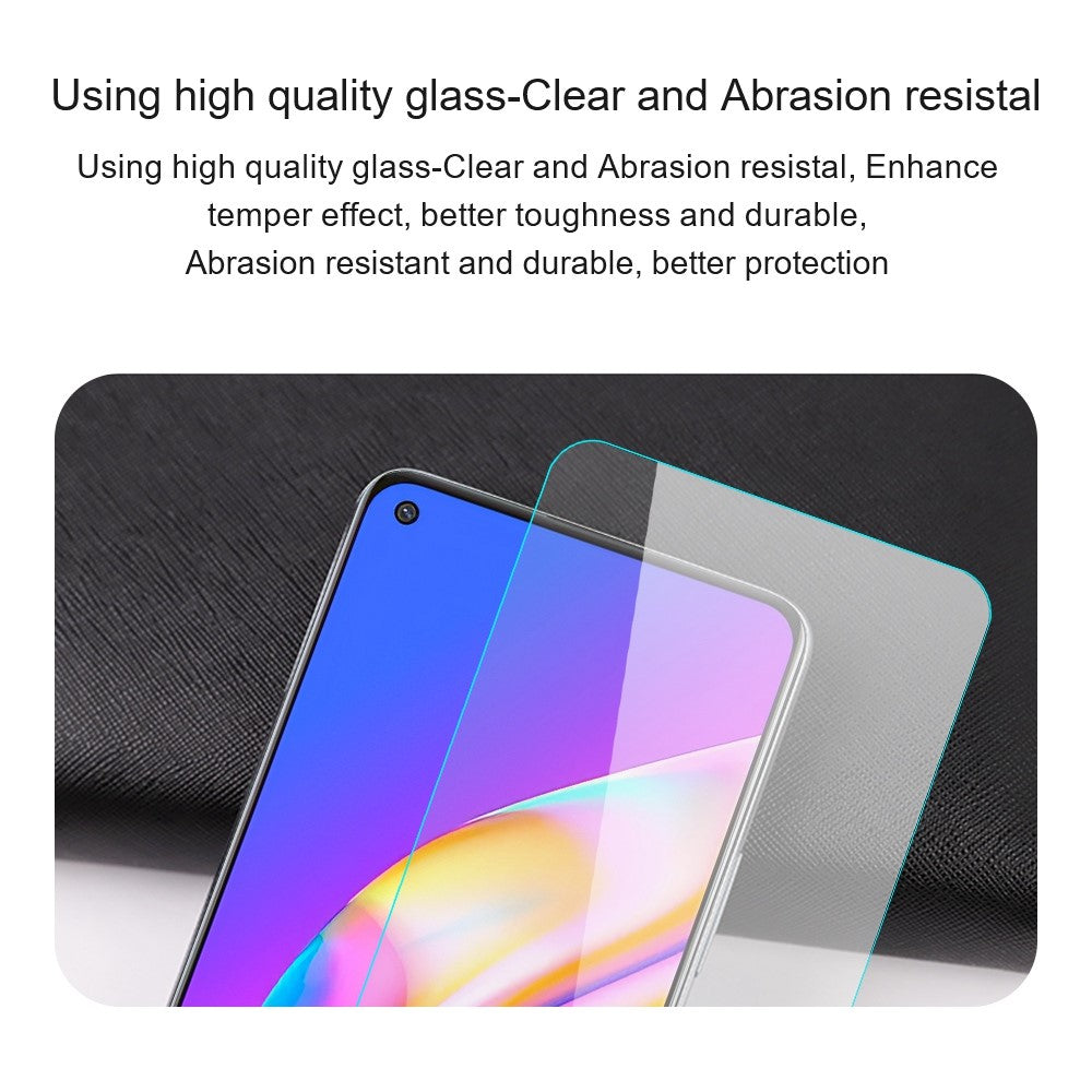 AMORUS For Oppo Find X5 Lite 2.5D Arc Edge High Aluminum-silicon Glass Fingerprint-proof Sensitive Touch Screen Protector
