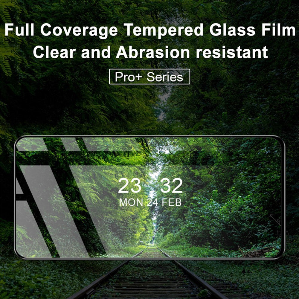 IMAK Pro+ Serie til Honor X8 4G HD Ultra Klart Fuld Dækning Hærdet Glas Film Anti-ridse Fuld Lim Skærmbeskytter
