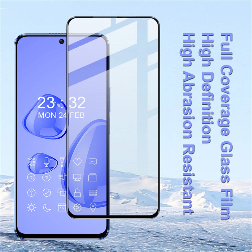 IMAK Pro+ Serie til Honor X8 4G HD Ultra Klart Fuld Dækning Hærdet Glas Film Anti-ridse Fuld Lim Skærmbeskytter