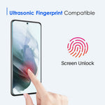 NORTHJO 2Pcs/Set for Samsung Galaxy S21 4G/5G 0.18mm Ultra Clear Tempered Glass Film Fingerprint Unlock Screen Protector