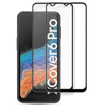 AMORUS 2Pcs / Pack for Samsung Galaxy Xcover6 Pro 5G Tempered Glass Secondary Strengthening Silk Printing Full Glue Full Screen Protector