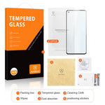 AMORUS 2 stk./pakke hærdet glasfilm til Oppo Reno8 5G (global version) / Reno8 5G, silketryk, fuldklæbende sekundærforstærket fuldskærmsbeskyttelse