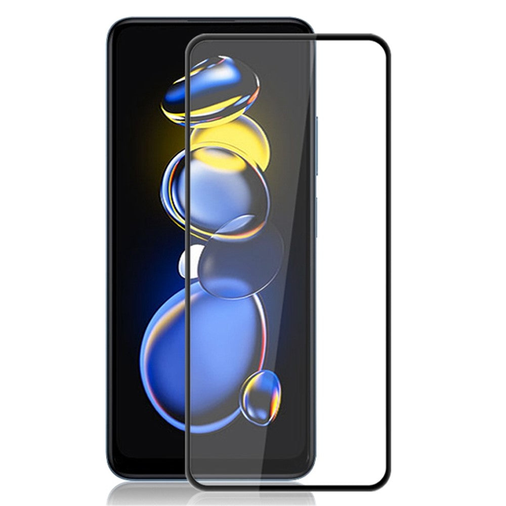 AMORUS För Xiaomi Redmi Note 11T Pro 5G / Note 11T Pro+ 5G / Note 12T Pro 5G / Poco X4 GT 5G / Redmi K50i 5G Härdat glas Helskärmsskydd Silkestryck Helklistrad Skärmfilm