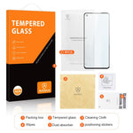 AMORUS For Oppo A57 (2022) 5G / A77 5G Full Screen Protector Silk Printing Full Glue Secondary Strengthening Tempered Glass Film