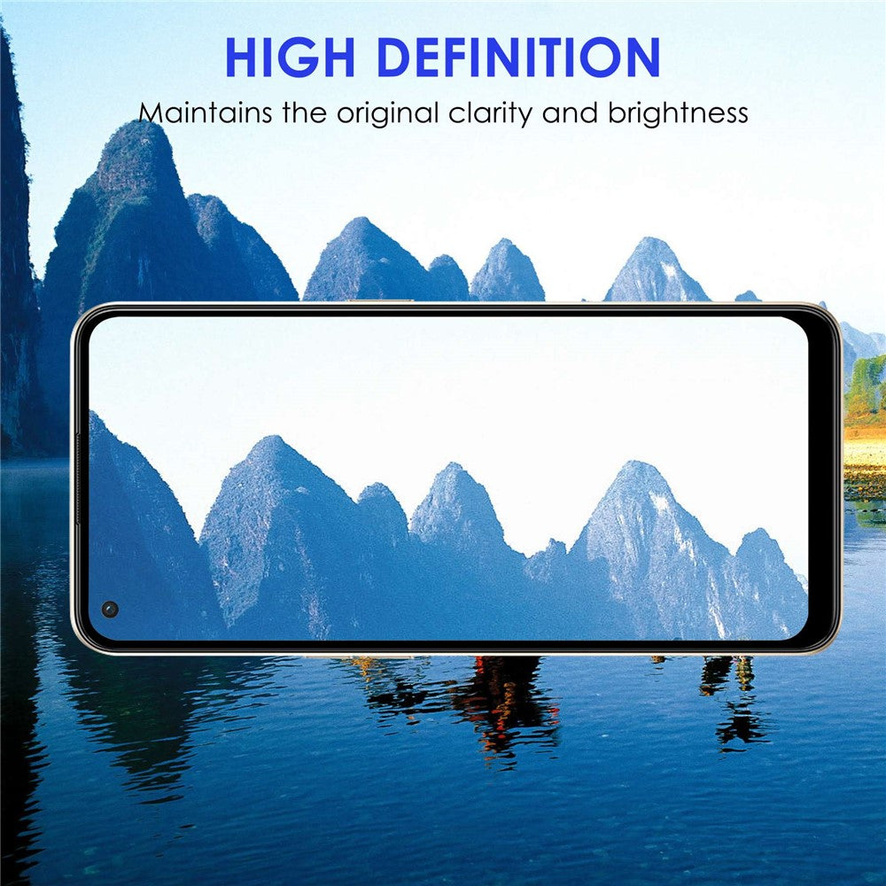 AGC Tempered Glass Film for Oppo Reno8 5G (Global Version) / Oppo Reno8 5G, Full Glue Anti-explosion Black Edge HD Clear Full Screen Protector