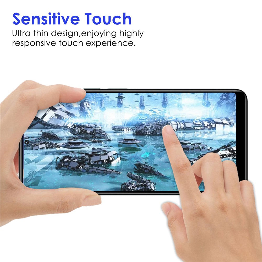 Xiaomi Redmi Note 11T Pro 5G / Note 11T Pro+ 5G / Note 12T Pro 5G / Poco X4 GT 5G / Redmi K50i 5G AGC-glasfilm, fuld dækning, selvklæbende, sort kant, fuldskærmsbeskyttelse