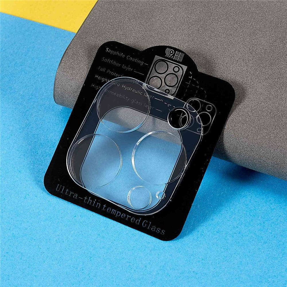 For iPhone 14 Pro 6.1 inch / 14 Pro Max 6.7 inch Rear Camera Lens Protector Anti-scratch Tempered Glass Film