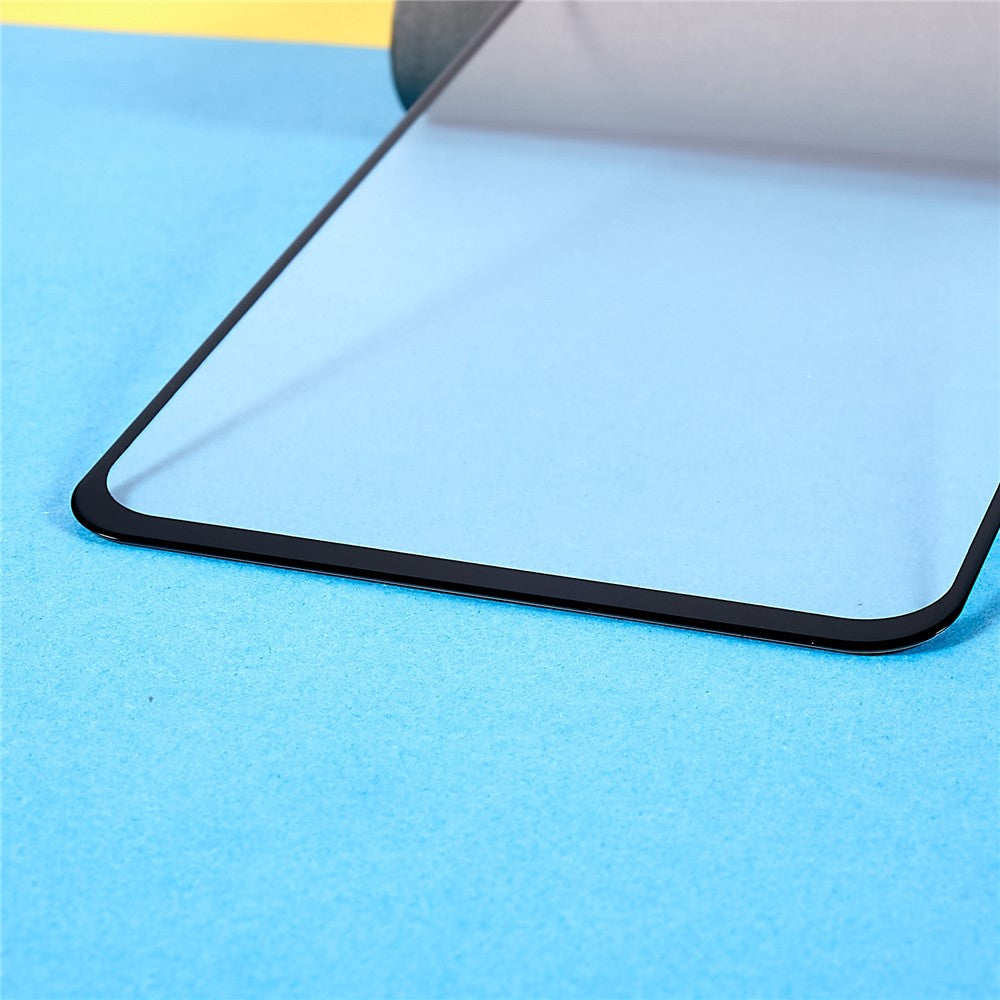 For Oppo A77 5G Full Glue Tempered Glass Screen Protector Full Coverage Anti-explosion Silk Printing Transparent Film
