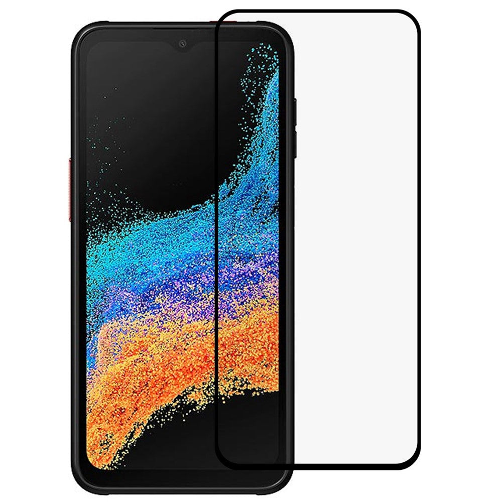 Samsung Galaxy Xcover6 Pro 5G Komplett skärmskydd Silkestryck Heltäckande Heltäckande Lim Klar Härdat Glasfilm