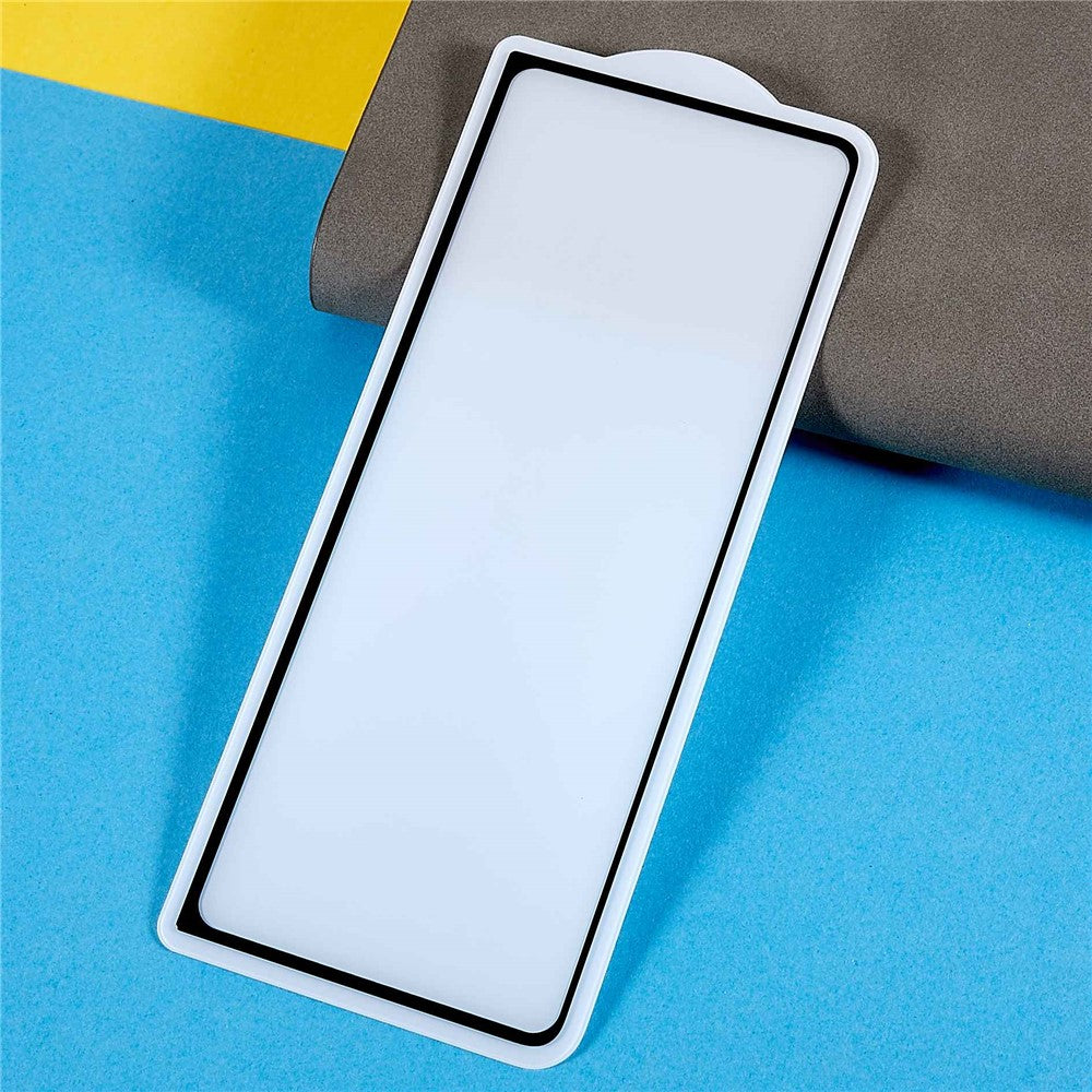 For Samsung Galaxy Z Fold4 5G, Crystal Clear Tempered Glass Screen Protector Anti-Explosion Full Glue Thin Complete Covering Silk Printing Front Screen Film