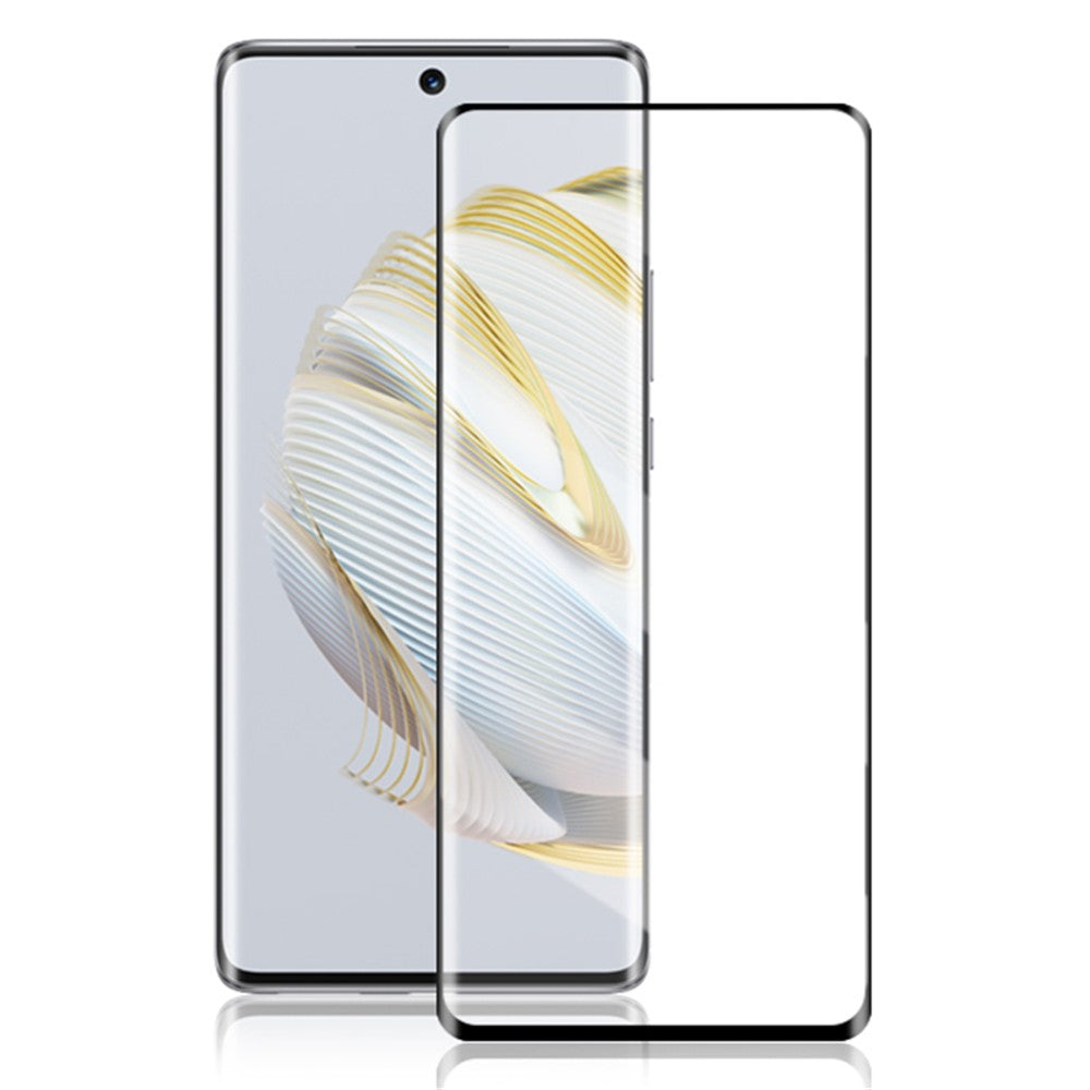 AMORUS For Huawei nova 10 4G Tempered Glass Film 3D Curved Edges Anti-explosion Full Glue Full Screen Protector Silk Printing Edge