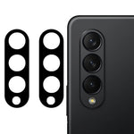 2Pcs / Set Camera Lens Protector for Samsung Galaxy Z Fold4 5G, Silk Printing HD Clear Anti-Scratch Tempered Glass Lens Film