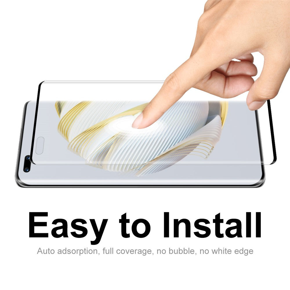 ENKAY HAT PRINCE 2Pcs / Set for Huawei nova 10 Pro 4G 3D Curved Full Screen Protector Side Glue Tempered Glass Support Fingerprint Unlock