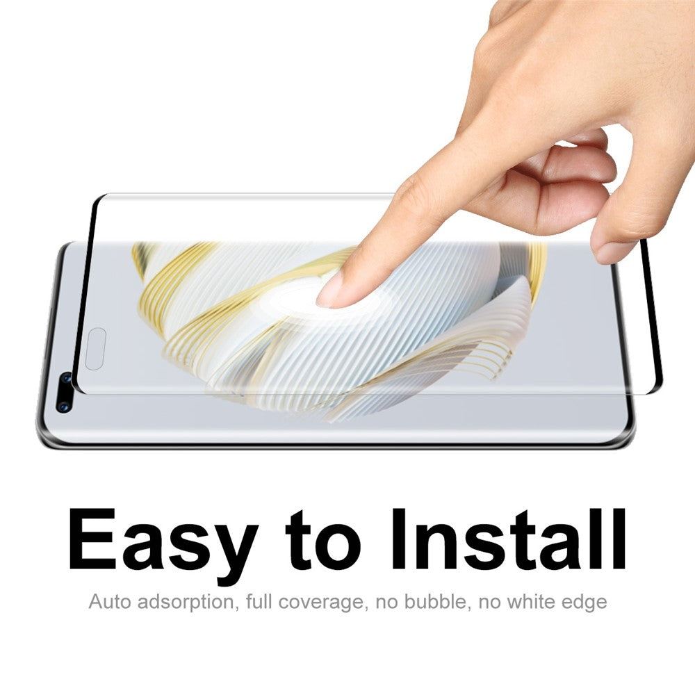 ENKAY HAT PRINCE For Huawei nova 10 Pro 4G Tempered Glass Screen Protector 3D Curved Side Glue Full Cover Film Support Fingerprint Unlock