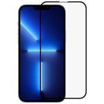 RURIHAI fulddækkende skærmbeskyttelse til iPhone 14 på 6,1 tommer, sekundærhærdet 9H 2.5D HD fulddækkende aluminium-siliciumglasfilm