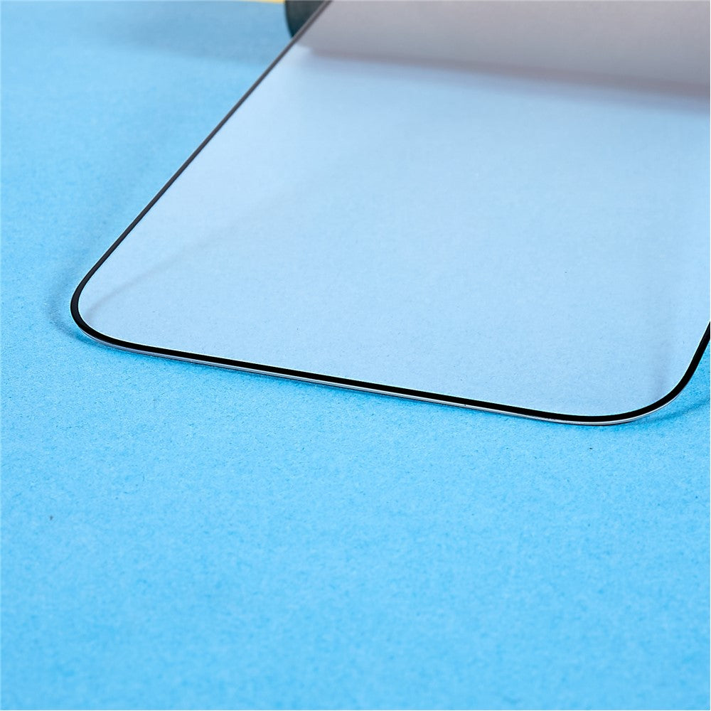 RURIHAI för iPhone 14 Pro 6,1 tum Heltäckande Skärmskydd Sekundärhärdande Anti-slitage 9H 2.5D HD Aluminium-kisel Glasfilm