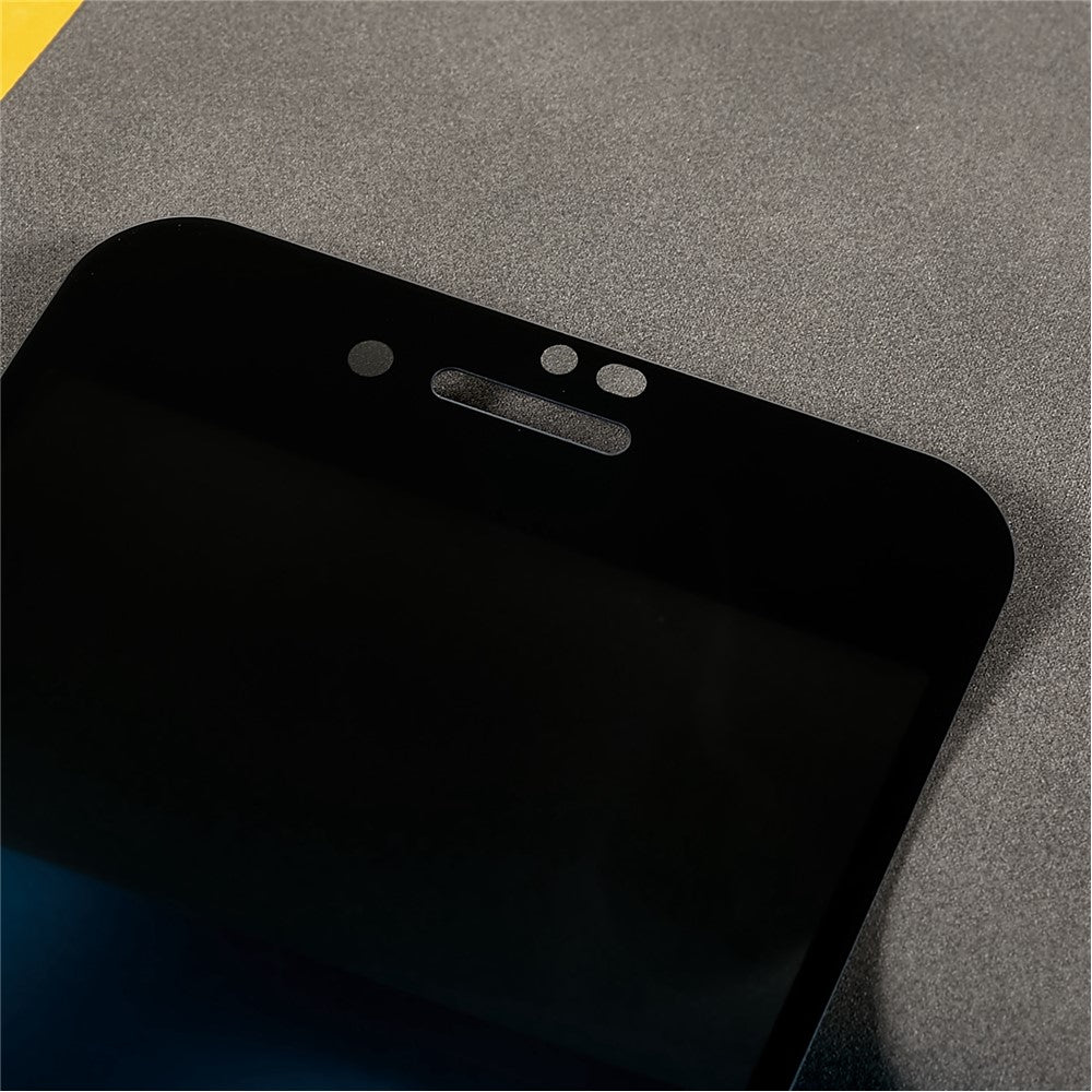 For iPhone SE (2022) / (2020) / 7 / 8 4.7 inch Anti-spy Full Screen Protector Full Glue Silk Printing High Aluminium-silicon Glass Film