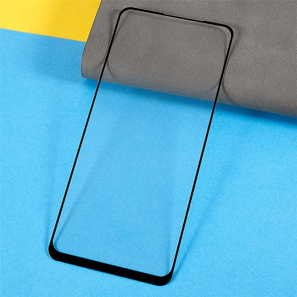 9D härdat glasfilm för Oppo Reno8 Lite 5G, högtransparent silkestryck sidolim helskärm 9H slitstarkt skärmskydd