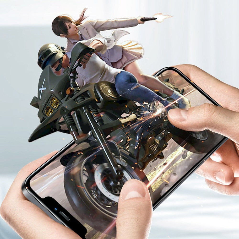 For iPhone 14 Plus Superklar glat skærmfilm Anti-fingeraftryk Fuld dækning Anti-eksplosion Høj aluminium-silicium glas skærmbeskytter