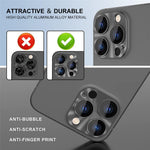 HAT PRINCE ENKAY For iPhone 14 Pro 6.1 inch / 14 Pro Max 6.7 inch Camera Lens Protector Aluminum Alloy + Tempered Glass Full Cover HD Clear Anti-scratch One-Piece Lens Film