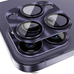 HAT PRINCE ENKAY For iPhone 14 Pro 6.1 inch / 14 Pro Max 6.7 inch Camera Lens Protector Aluminum Alloy + Tempered Glass Full Cover HD Clear Anti-scratch One-Piece Lens Film
