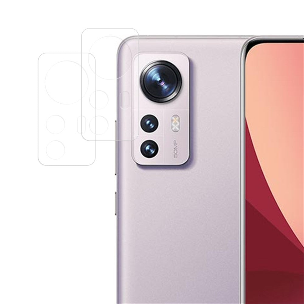 ENKAY HAT PRINCE För Xiaomi 12 Pro 5G / 12 Pro (Dimensity) 5G / 12S Pro 5G Högkvalitativt aluminium-kiselglaskameralinsskydd 0,2 mm 9H Heltäckande Film