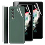 Til Samsung Galaxy Z Fold4 5G 1 sæt front- og bagside blød TPU-film Anti-ridse Fuld dækkende beskyttelsesfilm