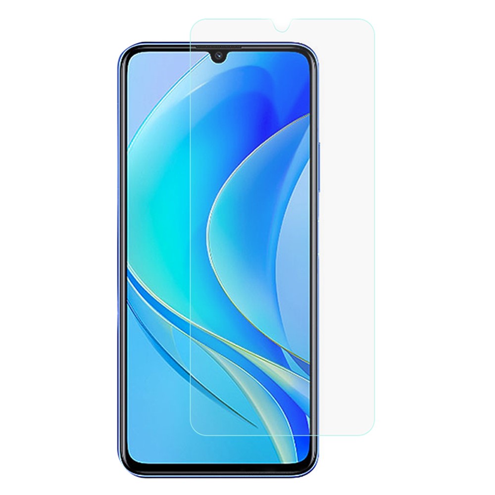 Härdat glasfilm för Huawei nova Y70 4G, 0,3 mm bågformad kantskärmskydd ultraklar, splittersäker skärmfilm