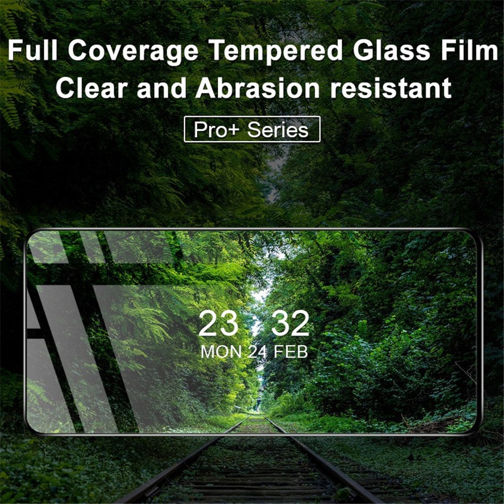 IMAK Pro+ Series for Xiaomi 12 Lite 5G Tempered Glass Film Full Cover Full Glue HD Clear 9H Hardness Anti-Scratch Screen Protector